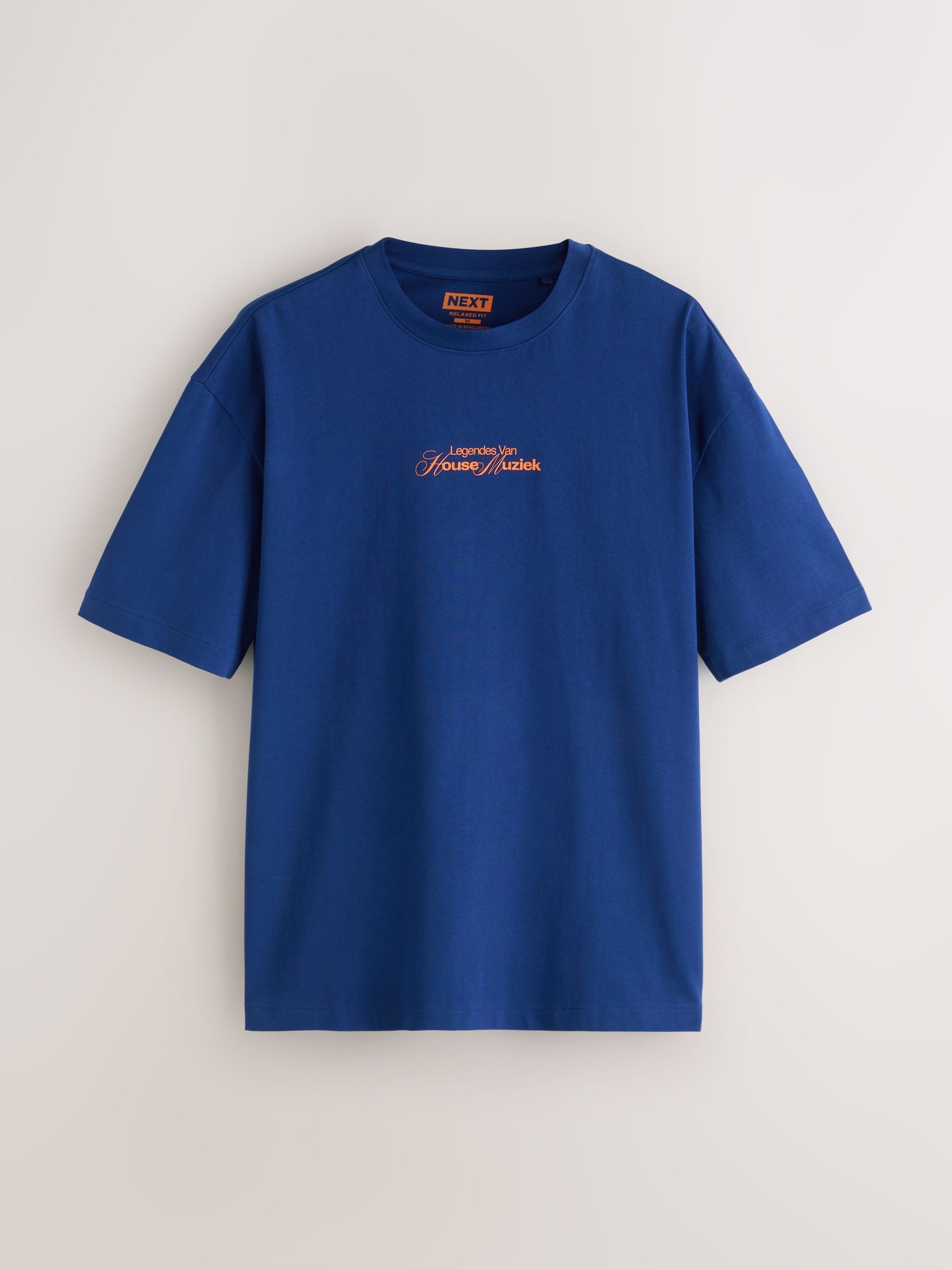 Buy Black/White/Blue Graphic Print Heavyweight T-Shirt from Next USA