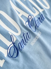 Blue/White/Brown Relaxed Fit Graphic Print T-Shirts 3 Pack - Image 16 of 17