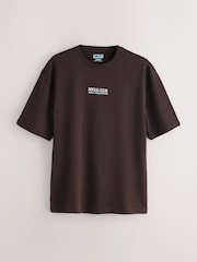 Blue/White/Brown Relaxed Fit Graphic Print T-Shirts 3 Pack - Image 5 of 13