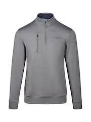 Ted Baker Grey Men's Acee Half Zip Golf Mid Layer - Image 1 of 4