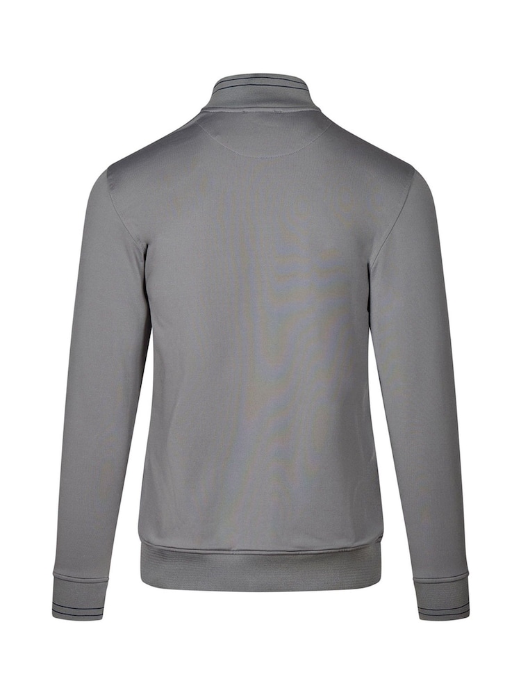 Ted Baker Grey Men's Acee Half Zip Golf Mid Layer - Image 2 of 4
