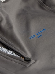 Ted Baker Grey Men's Acee Half Zip Golf Mid Layer - Image 4 of 4