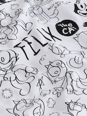 White Felix The Cat Licence T-Shirt - Image 10 of 10