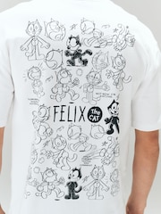 White Felix The Cat Licence T-Shirt - Image 6 of 10