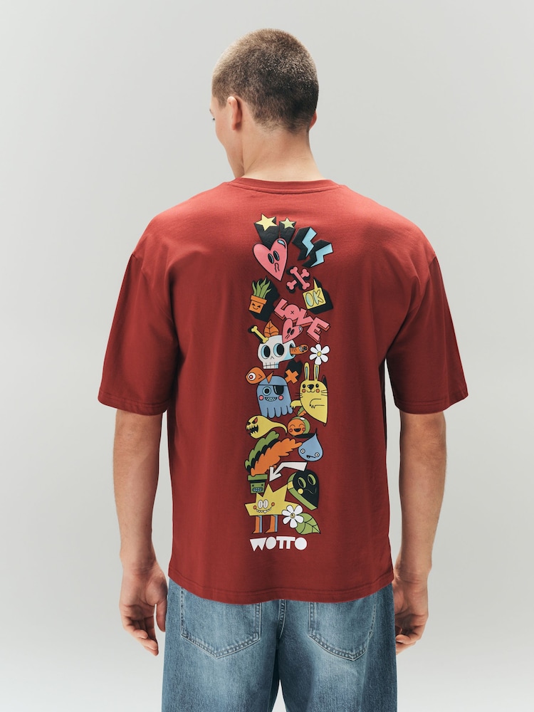 Red Wotto Seminal Character T-Shirt - Image 1 of 11