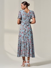 Vestido longo Jolie Moi com babados em malha e bainha - Imagem 2 de 6