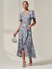 Vestido longo Jolie Moi com babados em malha e bainha - Imagem 6 de 6