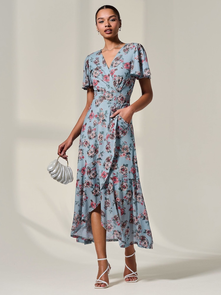 Vestido longo Jolie Moi com babados em malha e bainha - Imagem 6 de 6
