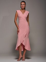 Vestido longo sem mangas estilo rabo de peixe Jolie Moi - Imagem 6 de 6