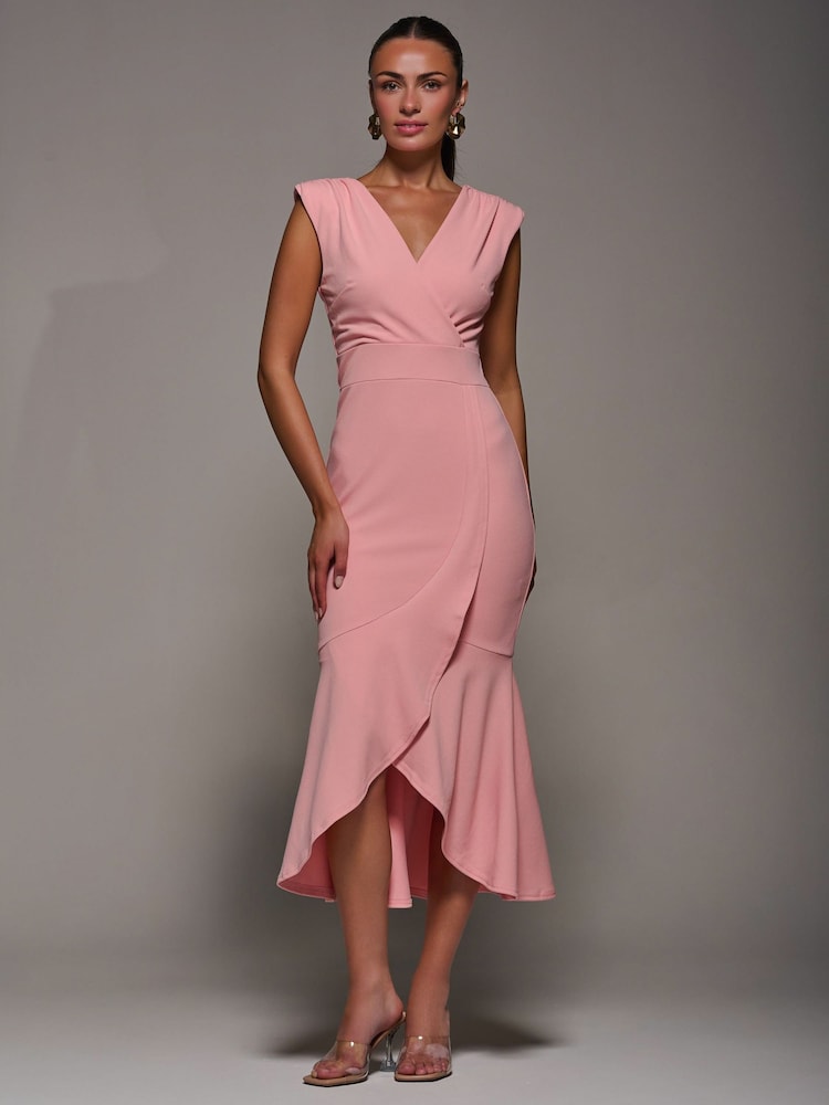 Vestido longo sem mangas estilo rabo de peixe Jolie Moi - Imagem 6 de 6