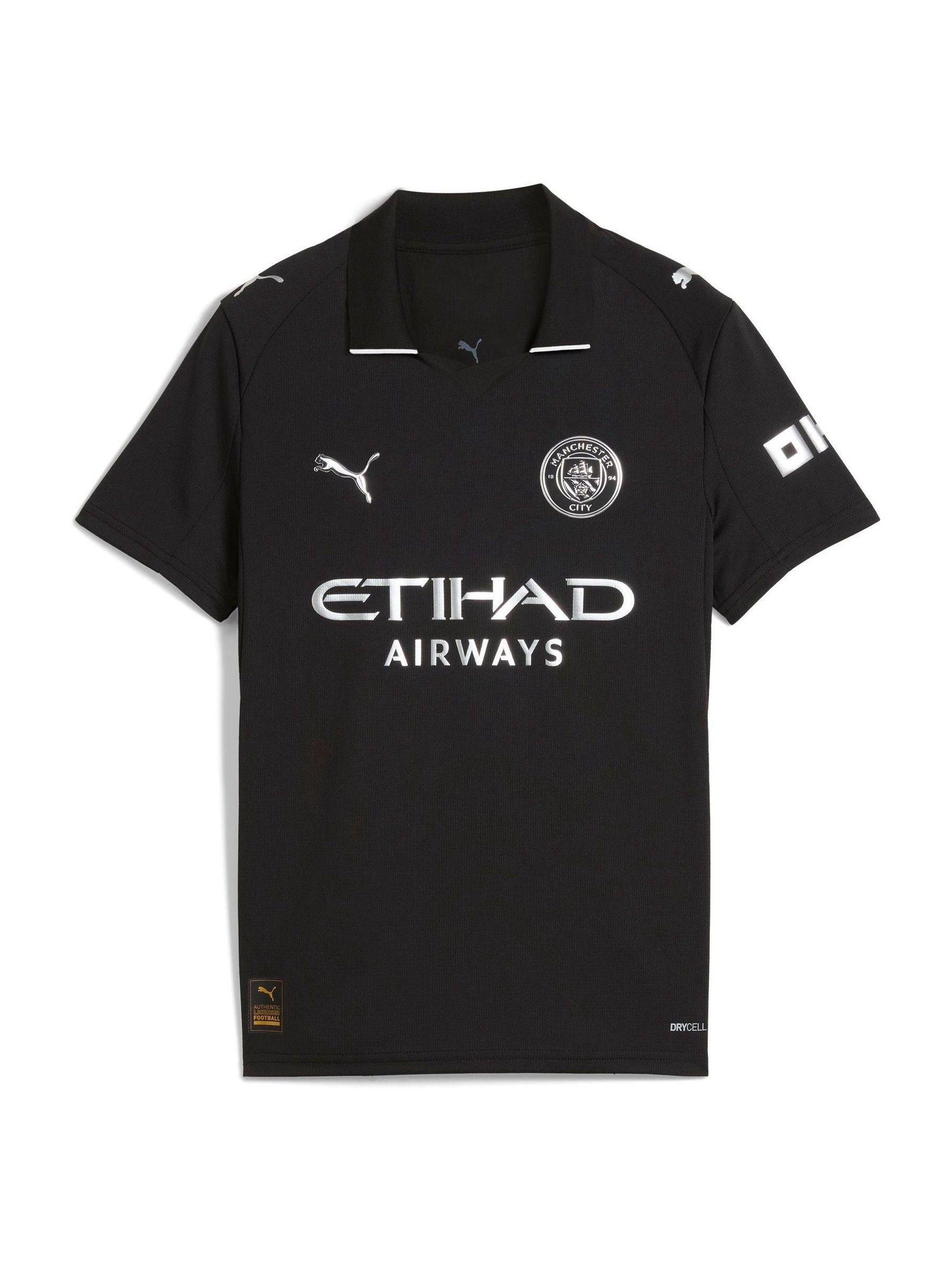 Buy Puma Black Kids Manchester City 25/26 Away Football Shirt from