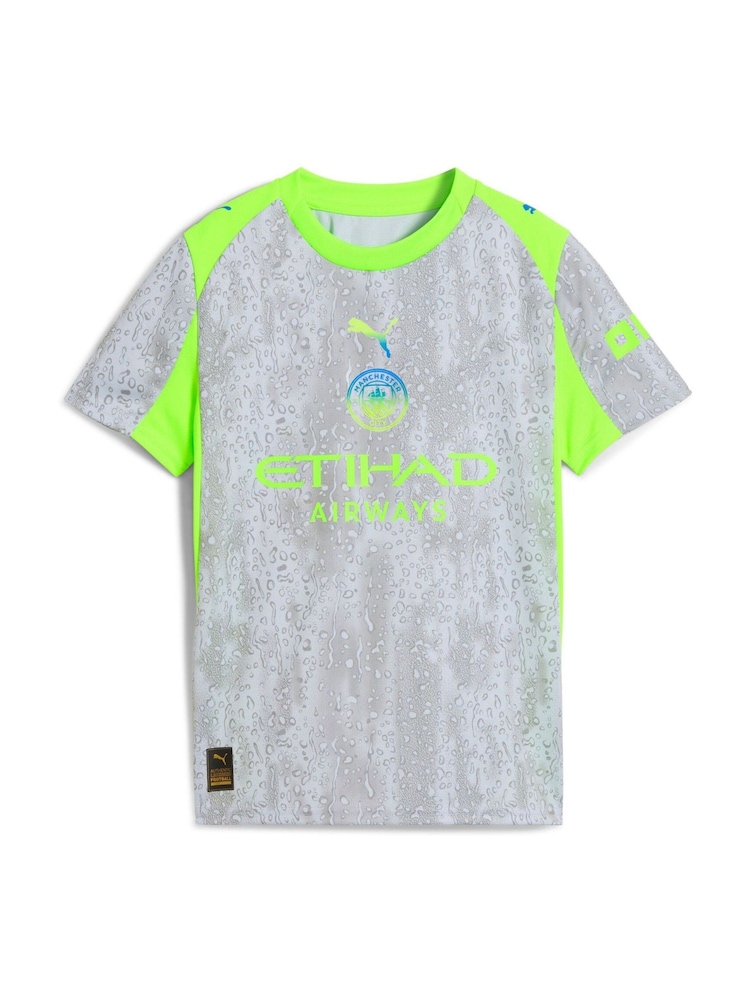 Puma Grey Kids Manchester City 25/26 Third Football Shirt - Image 1 of 4