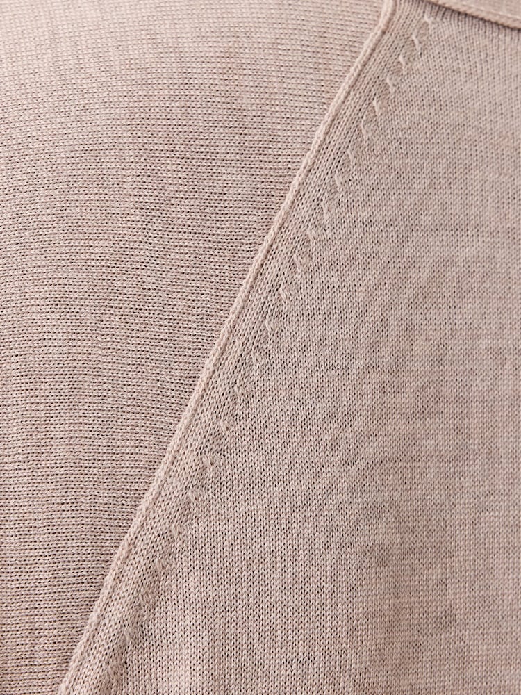 AllSaints Pink Honor V Cardigan - Image 8 of 8