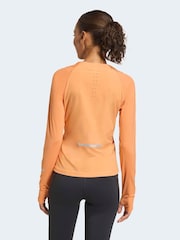 adidas Orange adidas adi365 Climacool+ Long Sleeve Top - Image 2 of 7