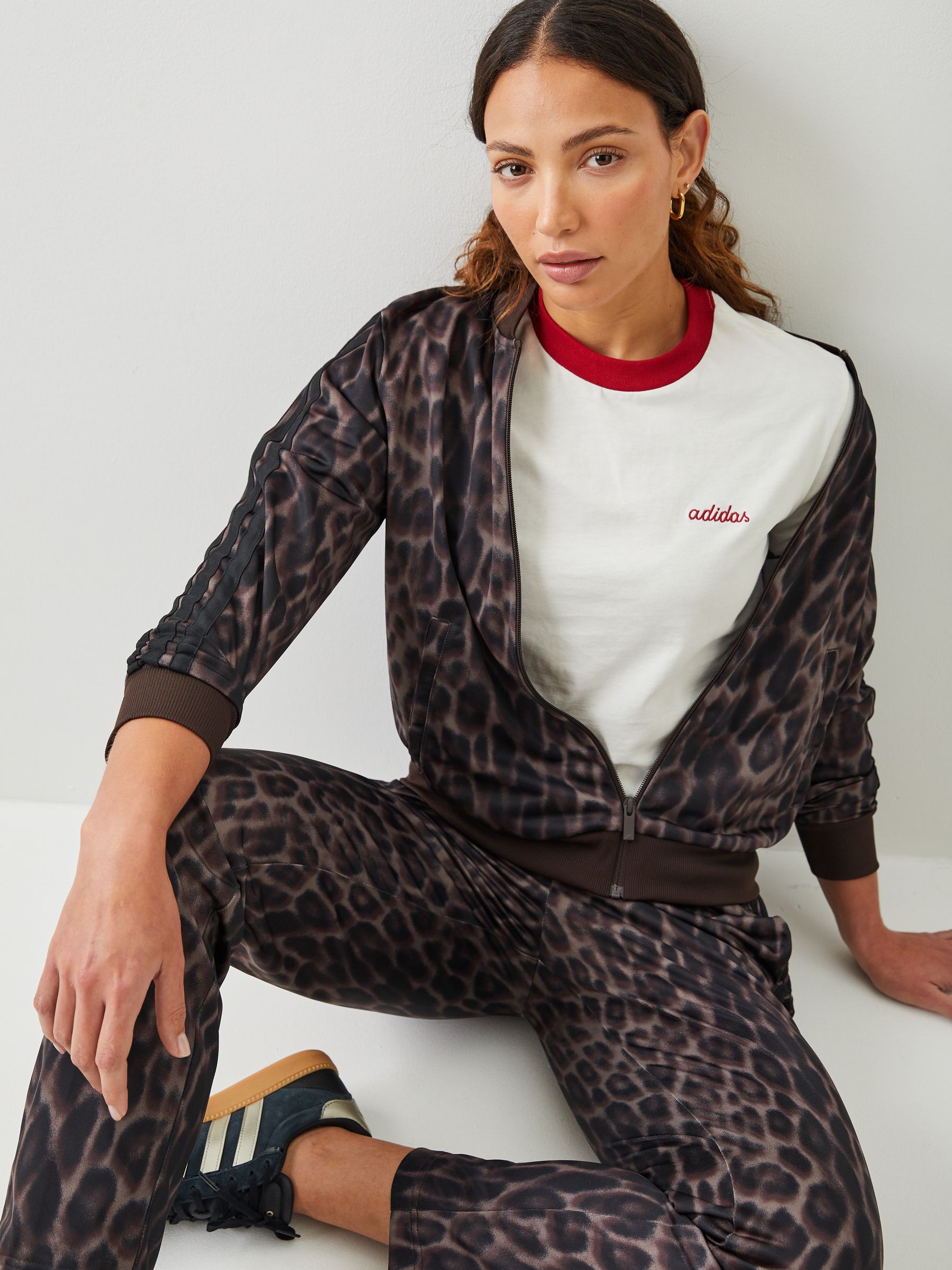 Buy adidas Natural Essentials 3-Stripes Tracksuit Animal Aop from