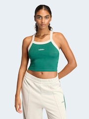 adidas Green Seasonal Essentials Colorpop Vest With Embroidered Graphic - Image 1 of 6