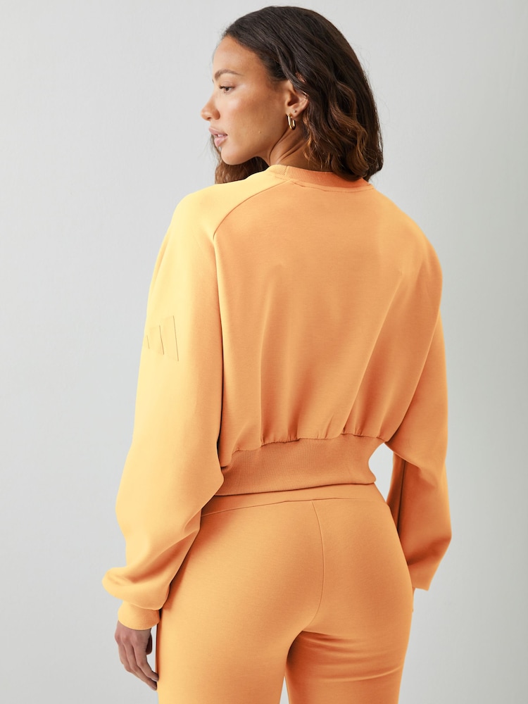 adidas Orange Soft Lux Sweatshirt - Image 2 of 6