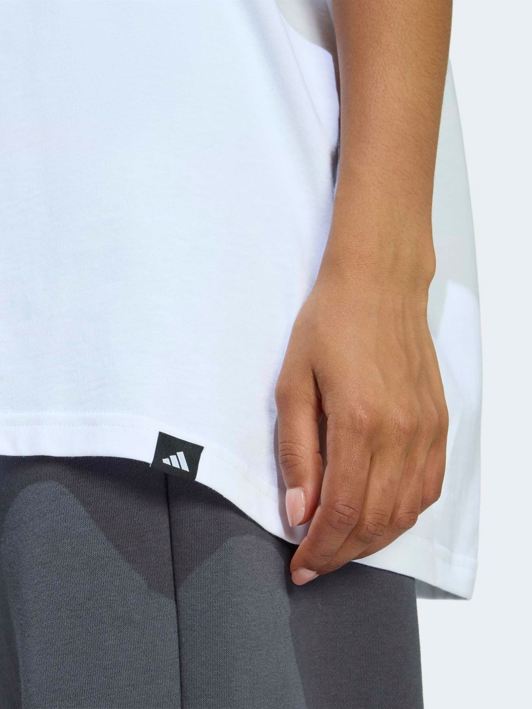 Buy adidas White Soft Side Oversized Graphic T-Shirt from Next