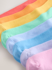 Blue/Green/Purple 8 Pack Embroidered Lasting Fresh Socks - Image 4 of 12