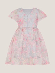 Monsoon Pink Haisley Appliqué Flower Tulle Dress - Image 3 of 4