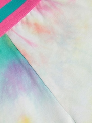 Monsoon White Tie-Dye Cycle Shorts - Image 5 of 5