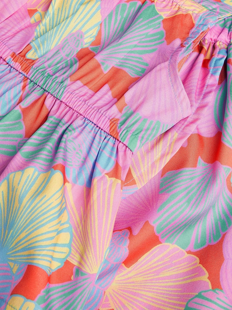 Monsoon Pink Shell Print Top & Skirt Set - Image 3 of 3