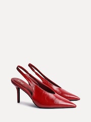 Linzi Red Blaze Ankle Boots With Stacked Heel - Image 7 of 7