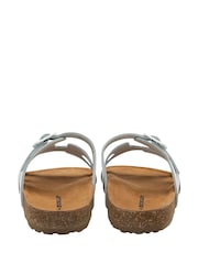Dunlop White Leather Mule Sandals - Image 2 of 3