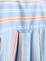 Joules Kiera Blue Stripe Short Sleeve Relaxed Fit Shirt - Image 12 of 13