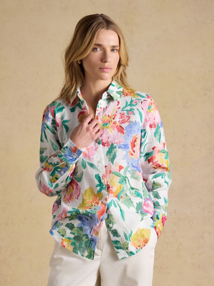 Multi - Joules Anna langermet 100% linskjorte - Bilde 2 av 8