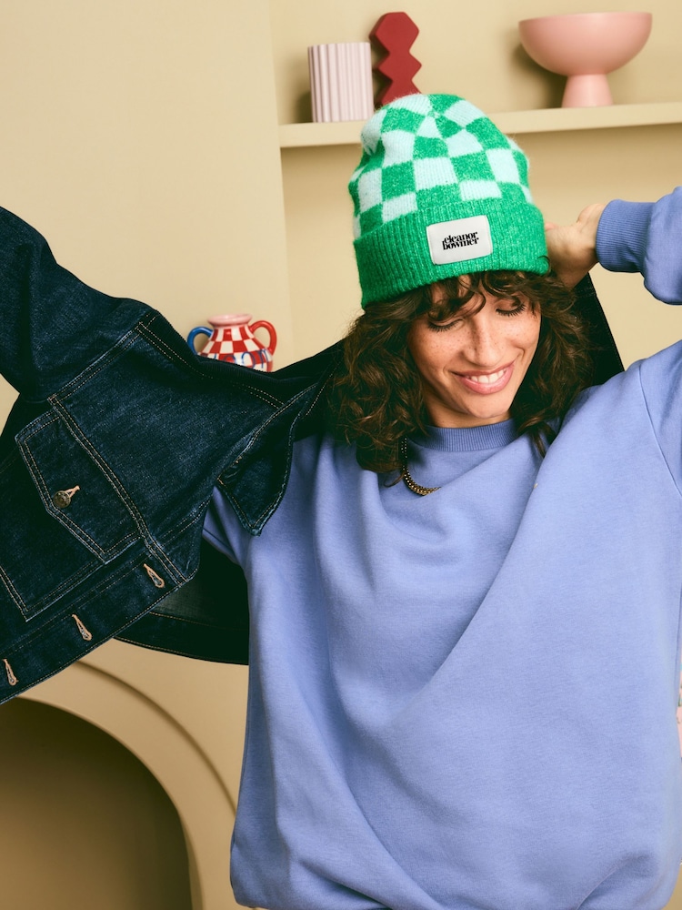 Eleanor Bowmer Check Beanie - Image 2 of 3