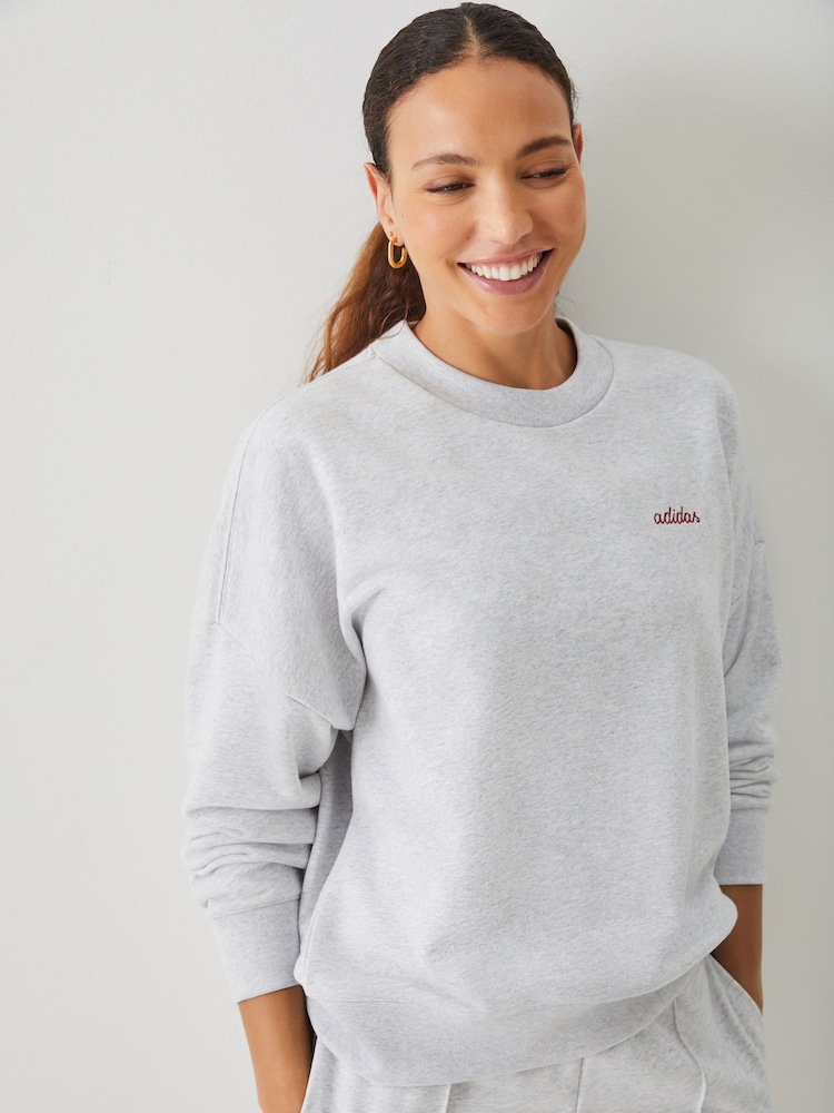 Szary - adidas Seasonal Essentials Colorpop Sweatshirt With Embroidered Graphic - Obraz 1 z 5 Szary - adidas Seasonal Essentials Colorpop Sweatshirt With Embroidered Graphic - Obraz 1 z 5