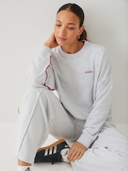 adidas Grey Seasonal Essentials Colorpop Sweatshirt With Embroidered Graphic - Image 3 of 5