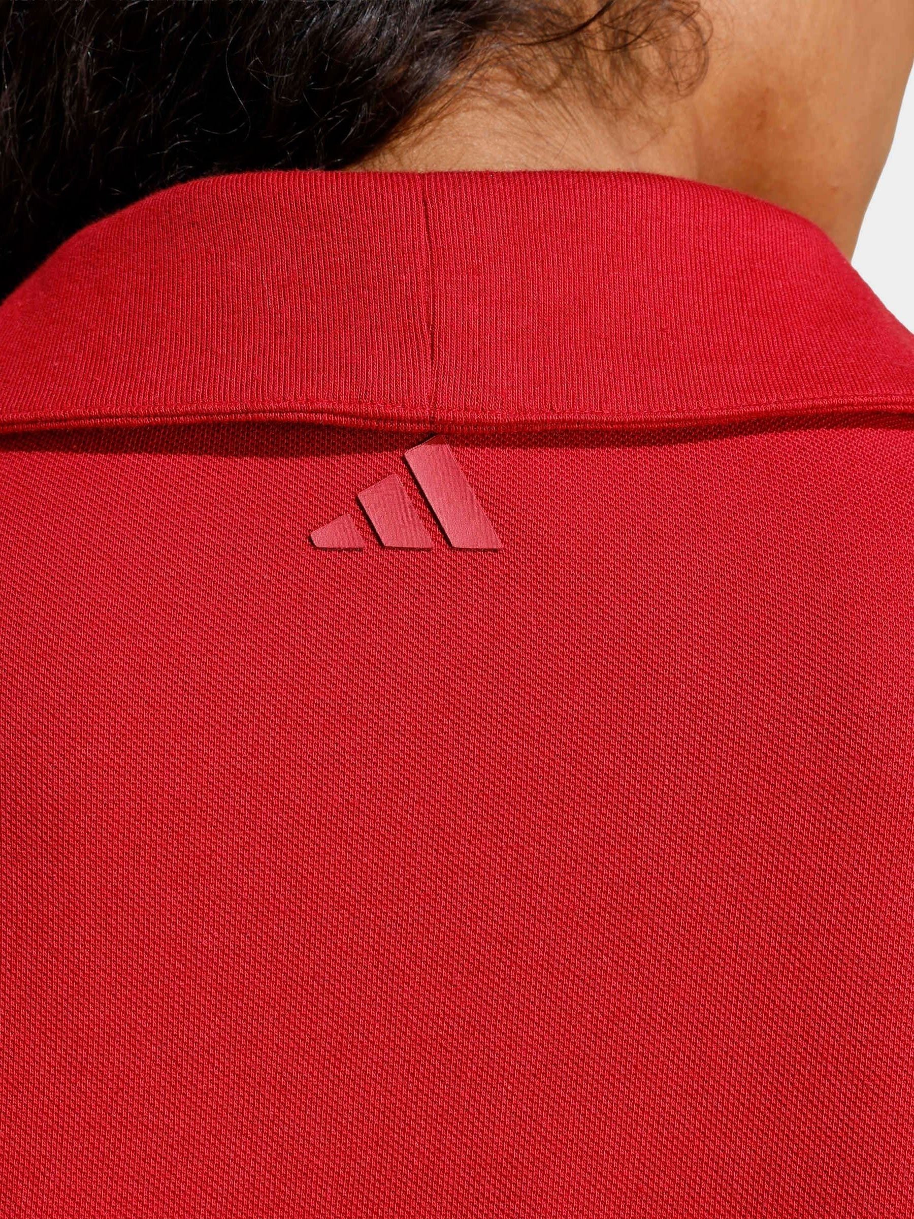 Buy adidas Red Seasonal Essentials Colorpop Polo Shirt With