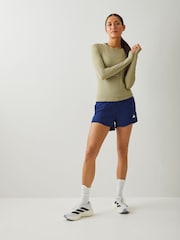 adidas Blue Workout Essentials 2In1 Shorts - Image 2 of 4