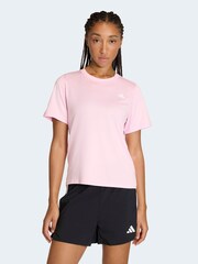 adidas Pink Workout Essentials Crew Neck T-Shirt - Image 1 of 6