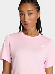 adidas Pink Workout Essentials Crew Neck T-Shirt - Image 4 of 6