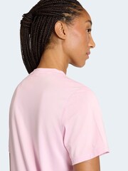 adidas Pink Workout Essentials Crew Neck T-Shirt - Image 5 of 6