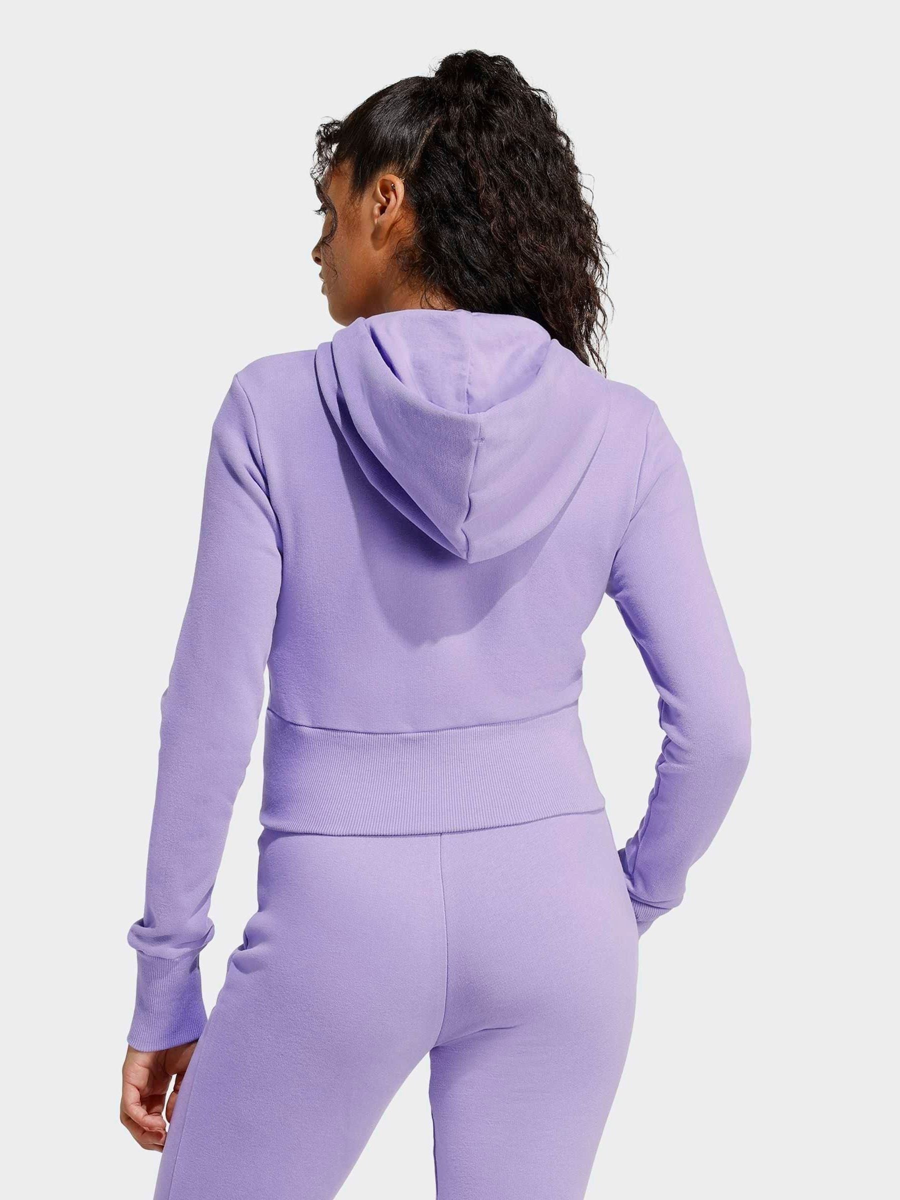Buy adidas Purple Seasonal Essentials French Terry Full-Zip Hoodie