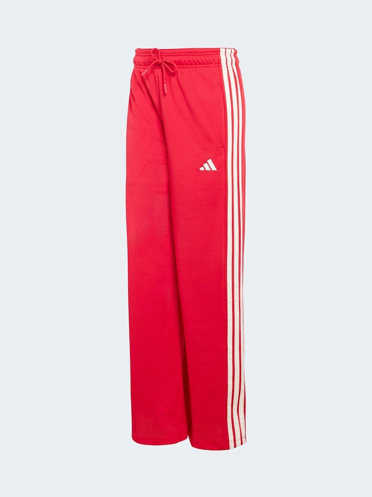 adidas Red Stadium Wide Leg Seasonal Trousers - Image 6 of 6