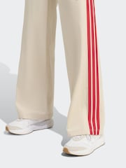 adidas Brown 3 -Stripe Fashion Wide Leg Trousers - Image 2 of 6