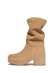 FitFlop Platforms Slouch Suede Heeled Short Boots - Image 5 of 6