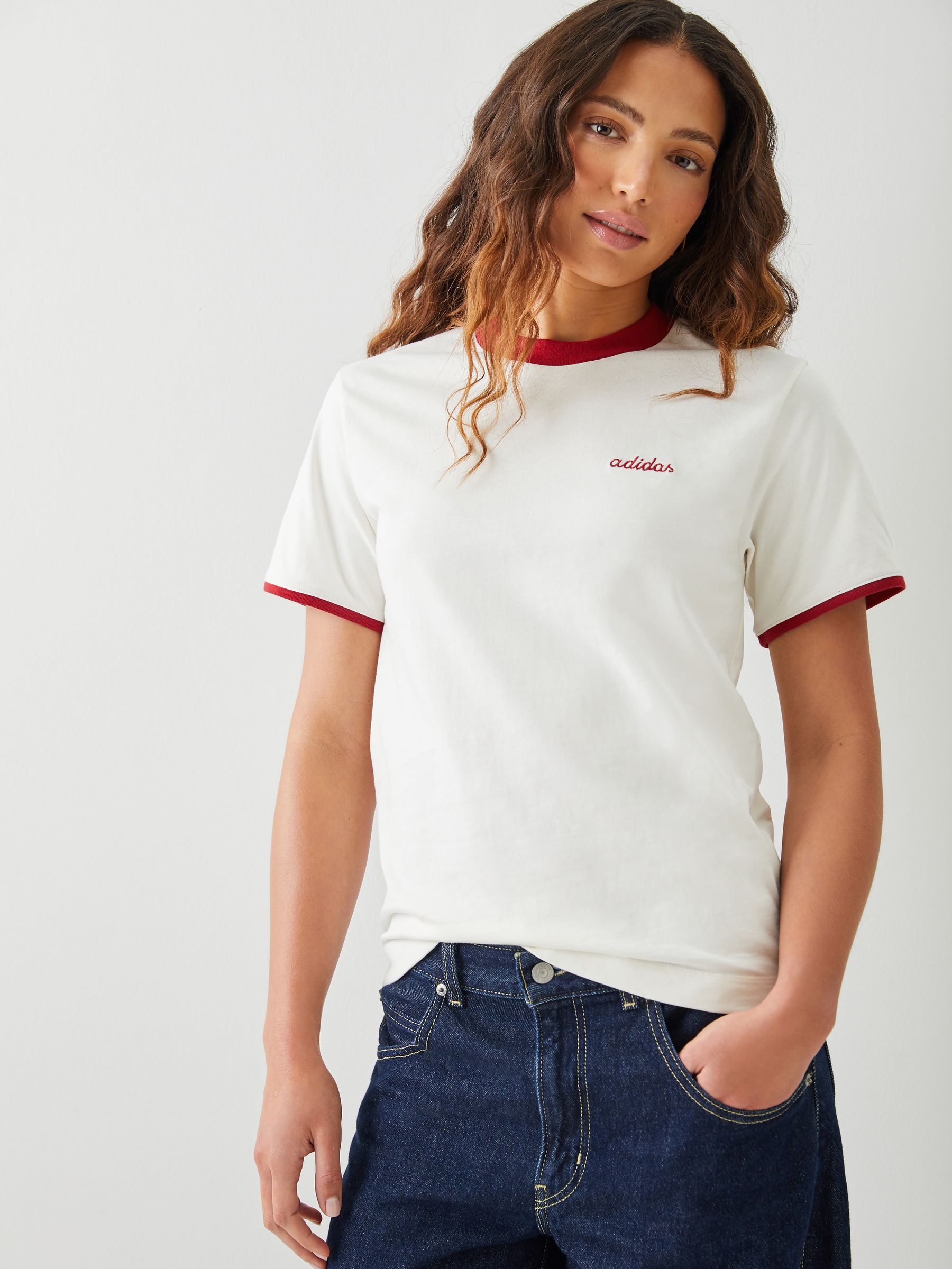 Buy adidas White Seasonal Essentials Colorpop T-Shirt With