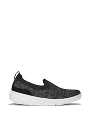 FitFlop Super Q Knit Slip-Ons Black Shoes - Image 2 of 5