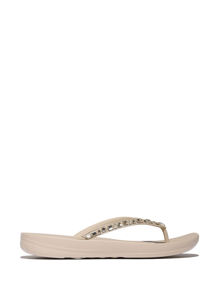 FitFlop Grey iQushion Multi Crystal Ergonomic Sandals - Image 2 of 5 FitFlop Grey iQushion Multi Crystal Ergonomic Sandals - Image 2 of 5