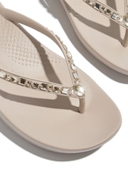 FitFlop Grey iQushion Multi Crystal Ergonomic Sandals - Image 5 of 5