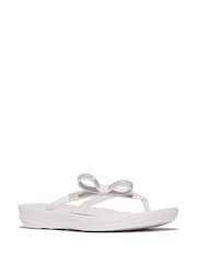 FitFlop iQushion Glitz Bow Black Sandals - Image 2 of 4