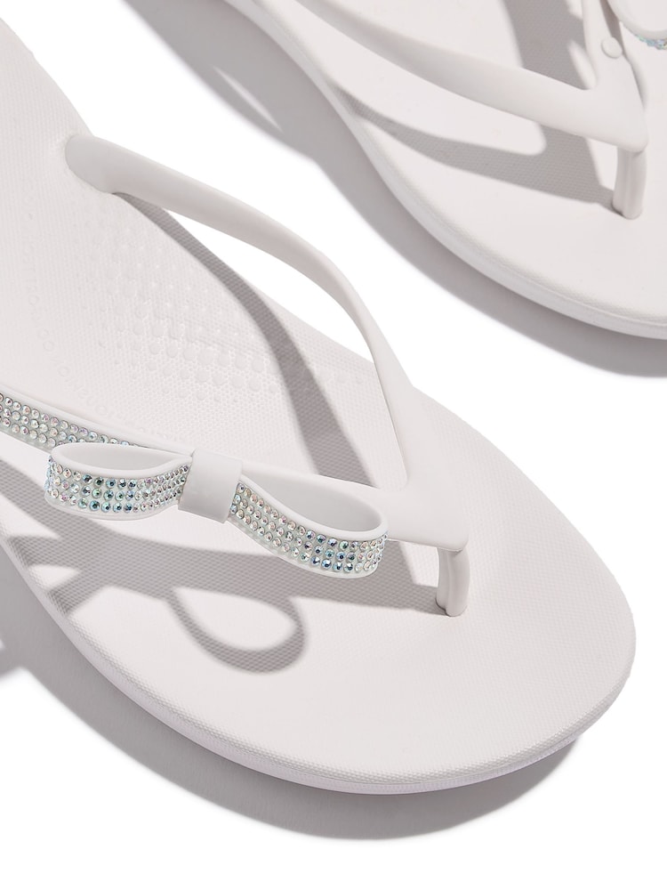 FitFlop iQushion Glitz Bow Black Sandals - Image 4 of 4