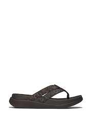 FitFlop F Mode Go Leopard Print Webbing Strappy Sandals - Image 2 of 5