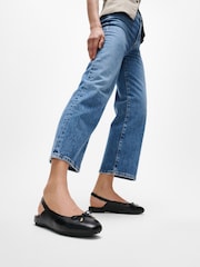 FitFlop Delicato Bow Leather Slingbacks Shoes - Image 1 of 5